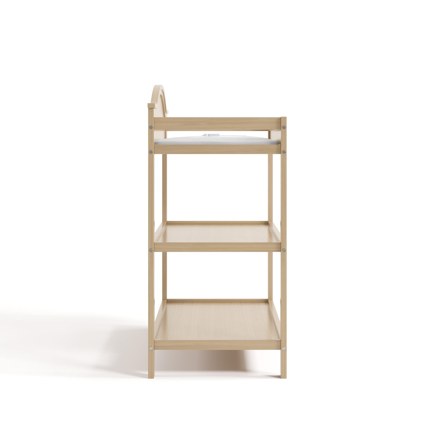Graco Story Changing Table with Water-Resistant Pad – GREENGUARD Gold Certified Baby Changing Station with Safety Strap, 2 Open Shelves, and a Nursery Must-Have Design (Espresso)