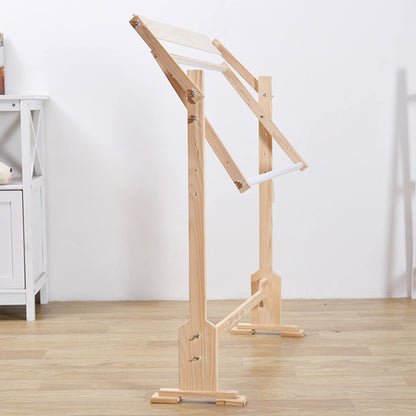 ELUKHT Embroidery Frame, Stand, Cross-Stitch Frame, Adjustable, Wooden Frame to Embroidery Frame, Needlework Stand Wooden Embroidery Frame