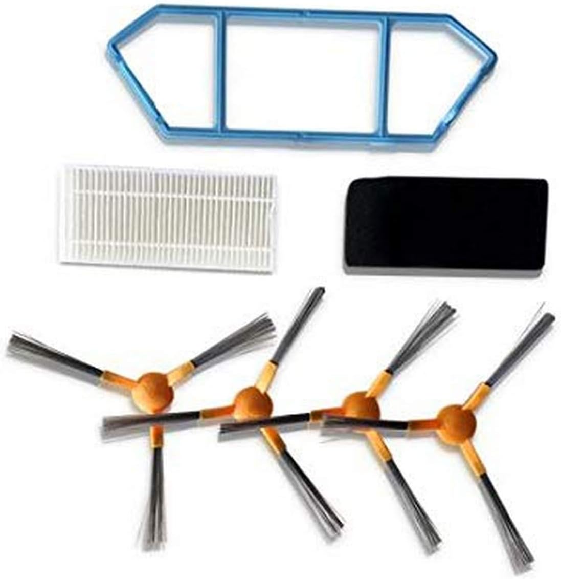 PURE CLEAN Robot Vacuum Cleaner Replacement Parts - AIR Filter, Dust Box Filter, Side Sweepers for PUCRC660