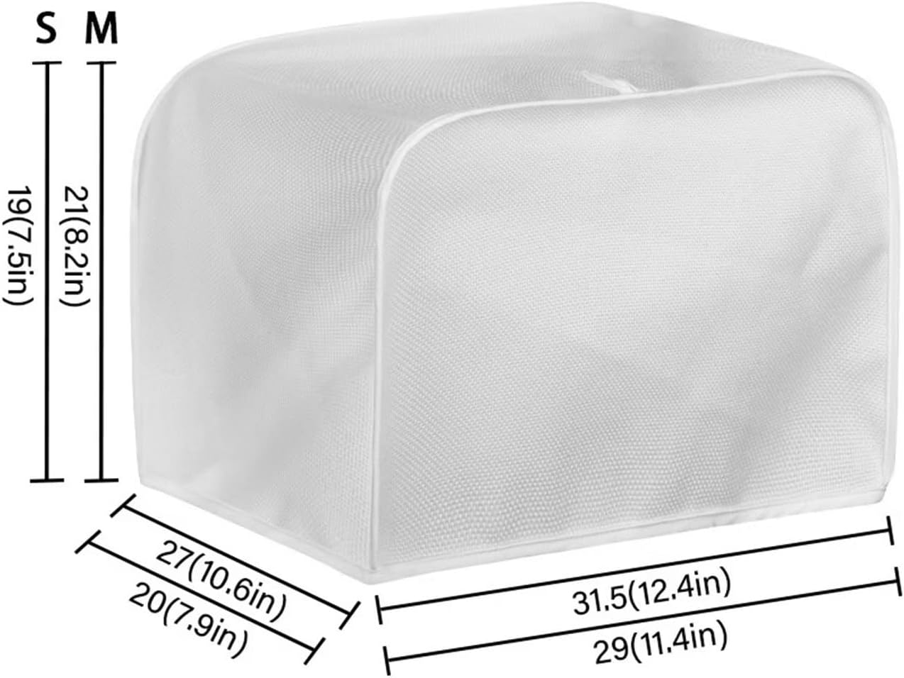 chaqlin Toaster Covers, 2 Slice Wide Slot, Cute Brown Toast Print, Machine Washable Bread Maker Cover