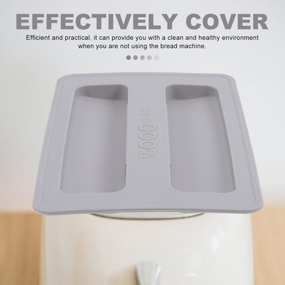 Luxshiny Silicone Lid 2 Slice Toaster Cover, Upper Electric Bread Maker Cover for Protection