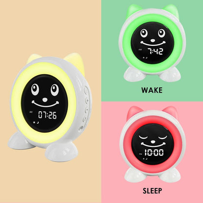 FiveHome Toddlers Sleep Training Clock, Ok to Wake Clock with Red Green Light,Emoji,Nap Timer, Gift Idea for Toddler Girls Boys