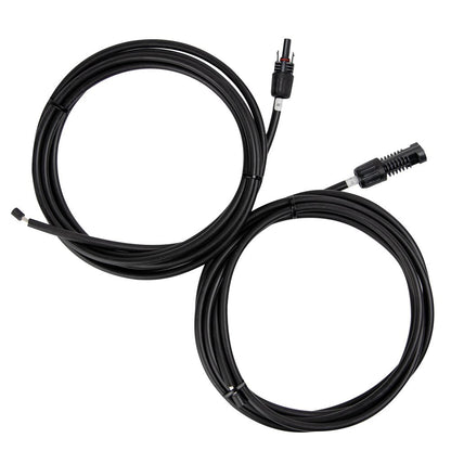 Renogy 100 Watt 12 Volt Extremely Flexible Monocrystalline Solar Panel & One Pair of 10ft. 10AWG Adaptor Kit Solar Cable PV with Female and Male Connectors, Connect Solar Panel and Charge Controller