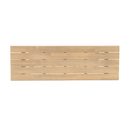 Christopher Knight Home Joei Indoor/Outdoor 2-Tier Console Table, Narrow Console Table for Entryway, Farmhouse Solid Wood Buffet Table with Bottom Shelf, Light Teak
