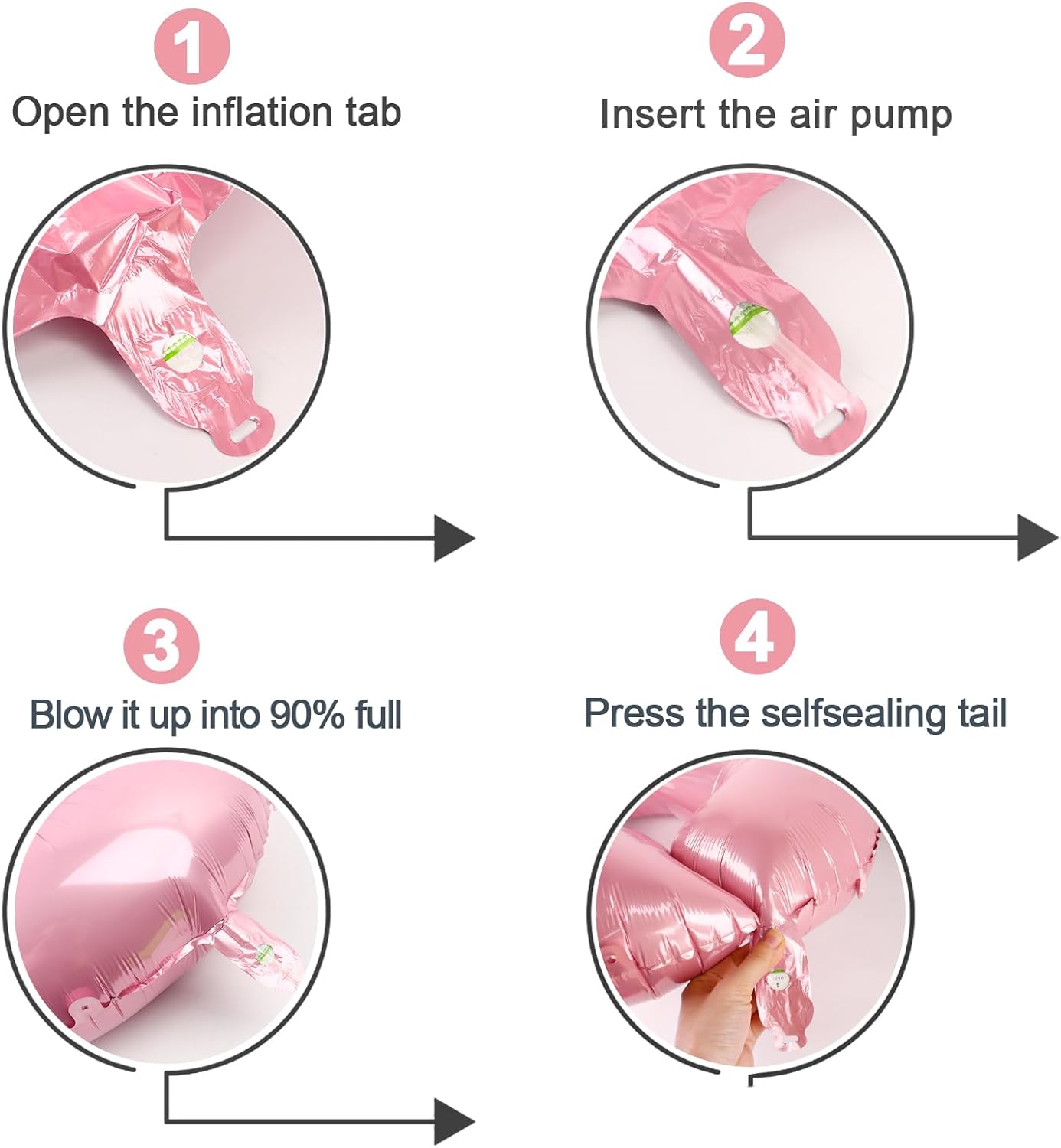 Pearlescent Pink Number 3 Balloon - 40 Inch for 3rd Birthday Celebration | Perfect for Girls and Boys