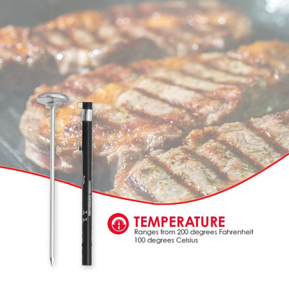 Home Basics Durable Cooking Thermometer - Stainless Steel Construction