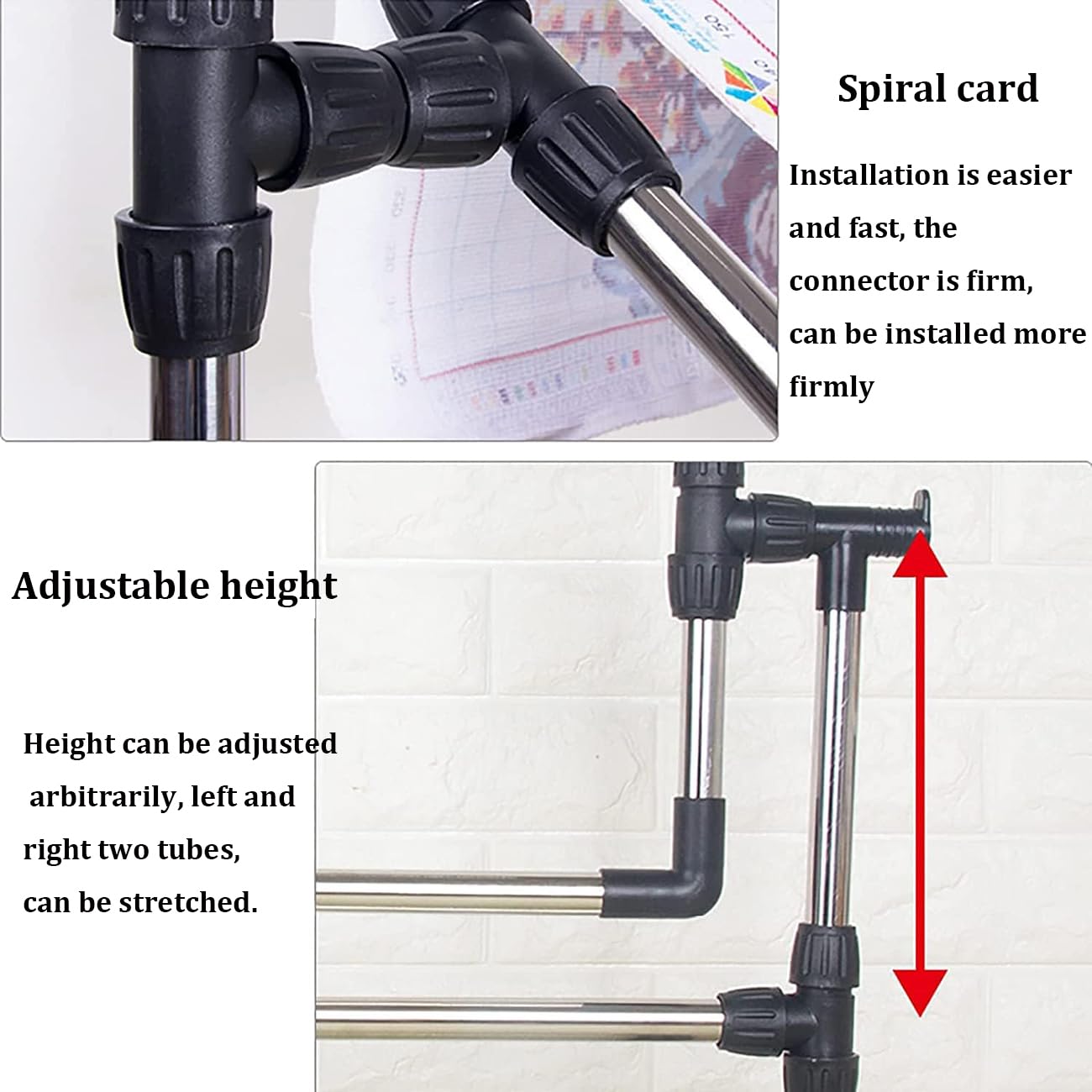 Adjustable 360° Rotating Floor Embroidery Stand for Cross Stitch & – Perfect Support for Quilting, Crafting, and Sewing Projects