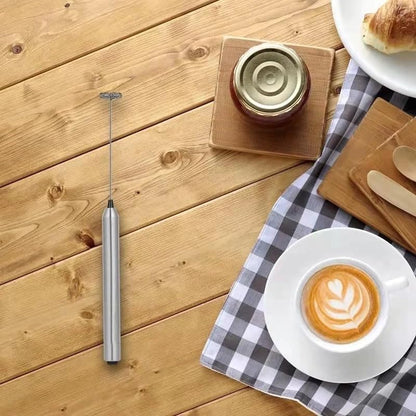 Battery Powered Stainless Steel Milk Frother