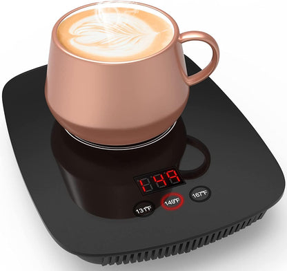 25 131/ 55or 167/ 75 Coffee Mug Warmer for Desk with Heating Function Watt Electric Beverage Warmer with Adjustable
