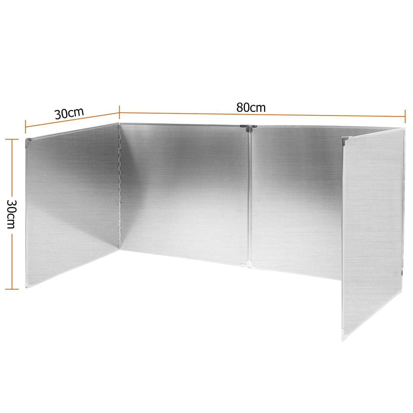 Amundo 2 Pieces Grease Splatter Guard 2 Sided Foldable Stainless Steel Splatter Guard Oil Splash Guard for Grease Stainless Steel Backsplash for Stove Frying Pan Splatter Guard (15.7" X 11.4")