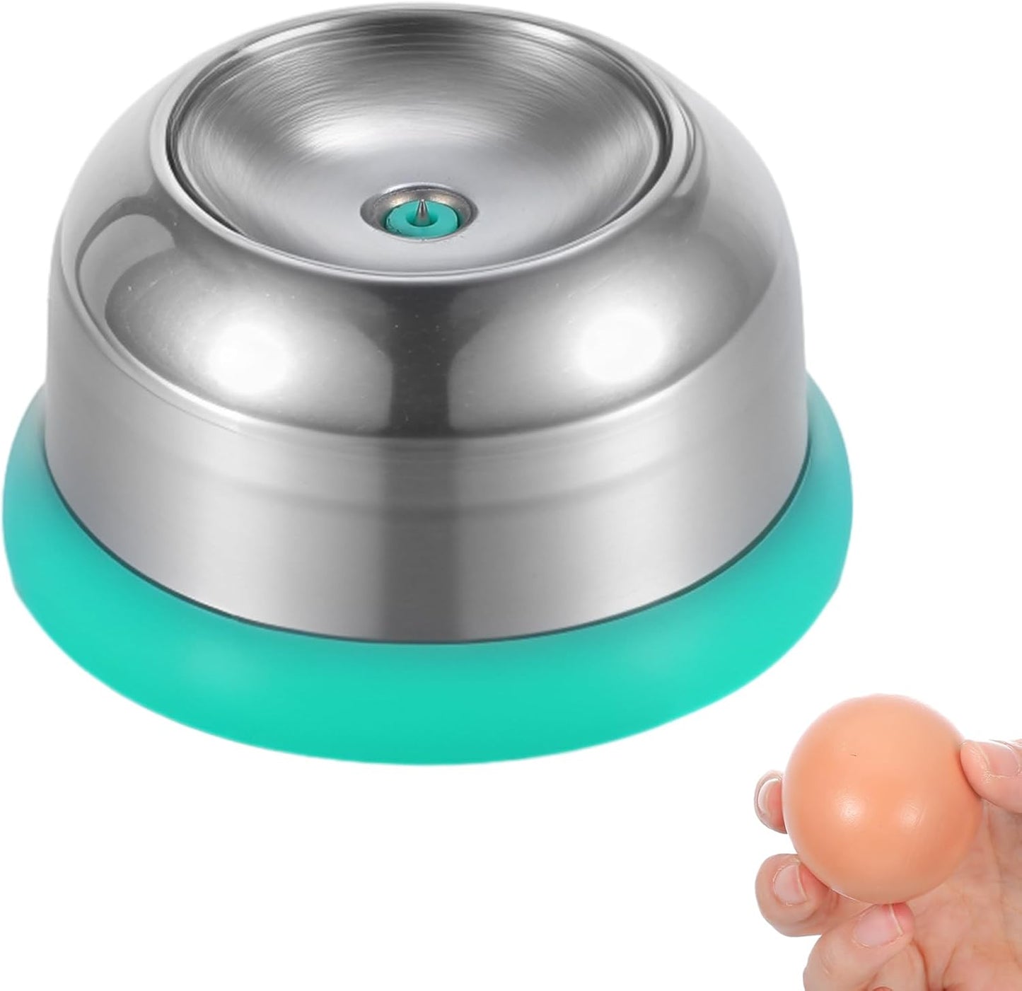 Ouligay Egg Piercer for Raw Eggs, Egg Hole Puncher for Bakery Kitchen Tools, Stainless Steel Egg Poker with Sturdy Base