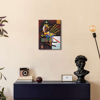 Wieco Art Framed Canvas Wall Art Composition VII, 1913 by Wassily Kandinsky Classic Abstract Famous Paintings Reproductions Canvas Wall Art for Home Decoration