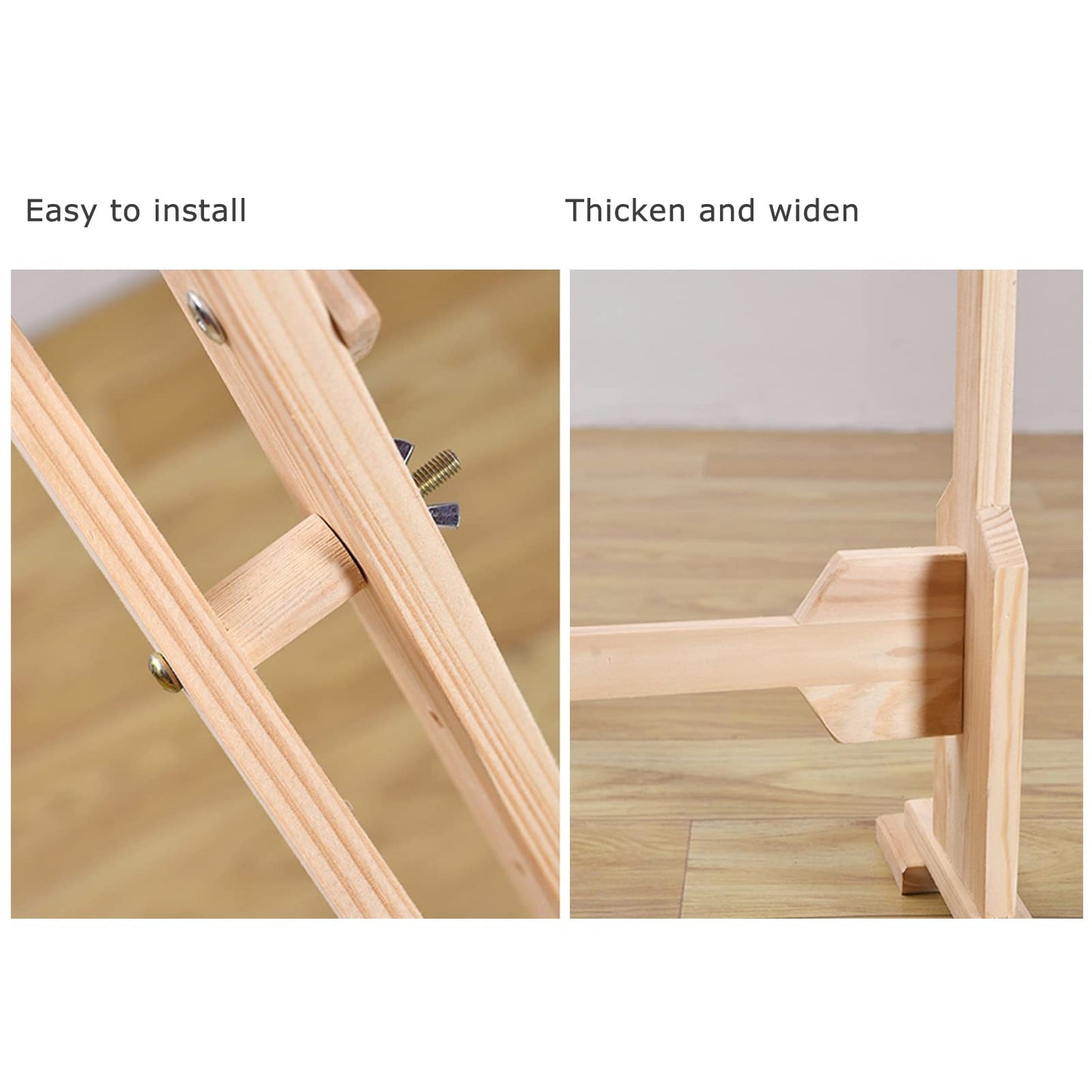ELUKHT Embroidery Frame, Stand, Cross-Stitch Frame, Adjustable, Wooden Frame to Embroidery Frame, Needlework Stand Wooden Embroidery Frame