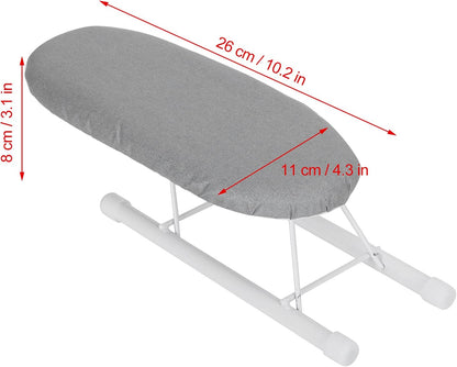 Tabletop Ironing Board with Folding Legs, Portable Mini Countertop Ironing Board, Extra Wide with Cotton Cover