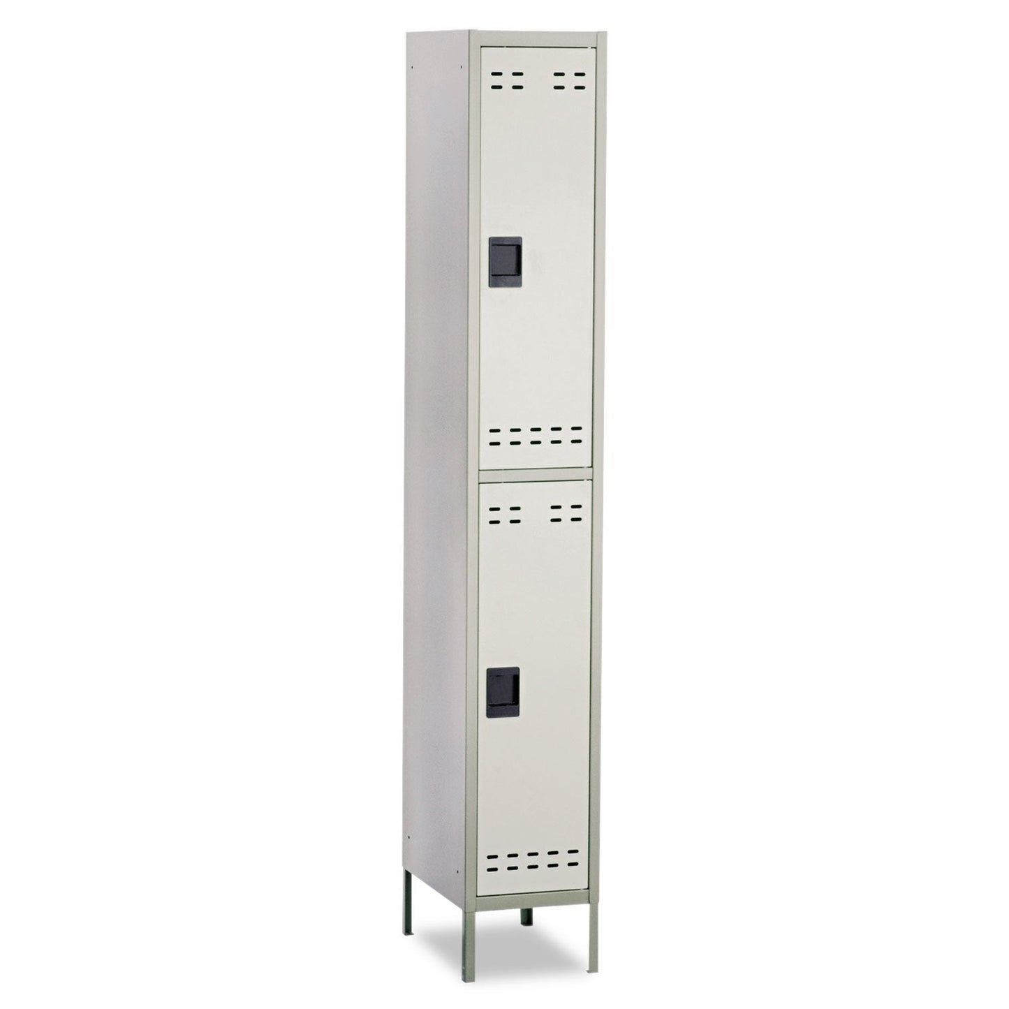 Safco 5523GR Double Tier Locker, Heavy Duty Powder Coat Finish, Lock Applicable Opening, Gray