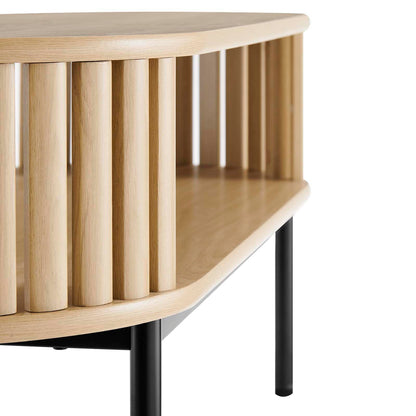 Modway Fortitude Modern Coffee Table, Oak