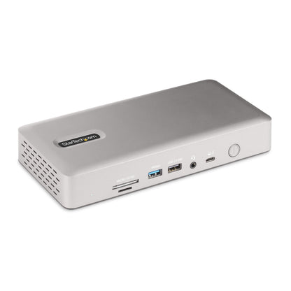 StarTech.com Thunderbolt 4 Dock - Dual 4K MacBook Pro and M4 Air, Quad Monitor 4K Windows, 16 Port 40Gbps Laptop Docking Station with 100W Charging, 2 x HDMI, 2 x DisplayPort (132N-TB4USB4DOCK)