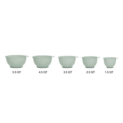KitchenAid Classic Mixing Bowls, Set of 5, Pistachio