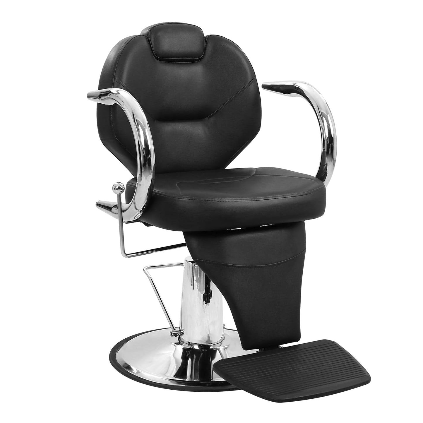 BouPower Salon Styling Chair with Adjustable Headrest & Heavy Duty Hydraulic Pump for Hair Stylist, Beauty Shampoo Barbering Chair, 360° Swivel Reclining Salon Chair for Beauty Spa Shampoo Tattoo