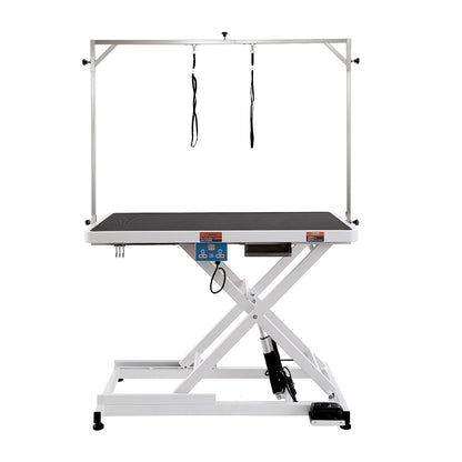 VEVOR 50 Inch Pet Grooming Table, Heavy Duty for Large Dogs, Height Adjustable, Anti Slip Tabletop, Grooming Arm Included, Max Load 400LBS