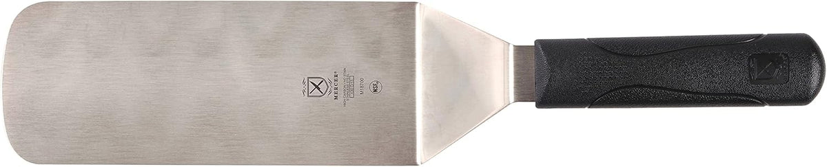 Mercer Culinary Millennia Turner/Spatula, 8 Inch Blade, Black Handle