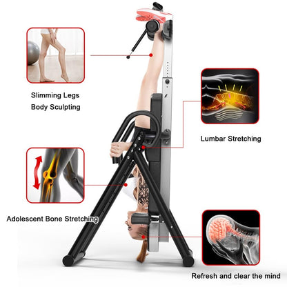 RIEJIN Inversion Table - Relieve Back Pain, 330lbs Weight Capacity for Safe and Easy Inversion Therapy - Ideal for Home and Gym Use