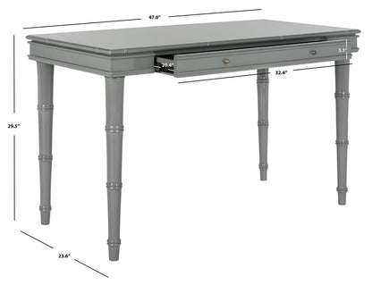 Safavieh Home Office Noely Modern Coastal Grey 1-drawer Writing Desk