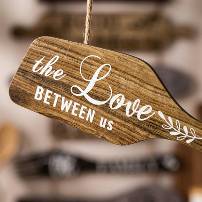 Benlarky Kitchen Wall Decor Set, Bless the Food Before Us Quotes Farmhouse Wooden Roped Hanging Signs, Rustic 6pcs Wall Art for Dining Room, Large Wood Plaque Decor for Home Kitchen Housewarming Gifts