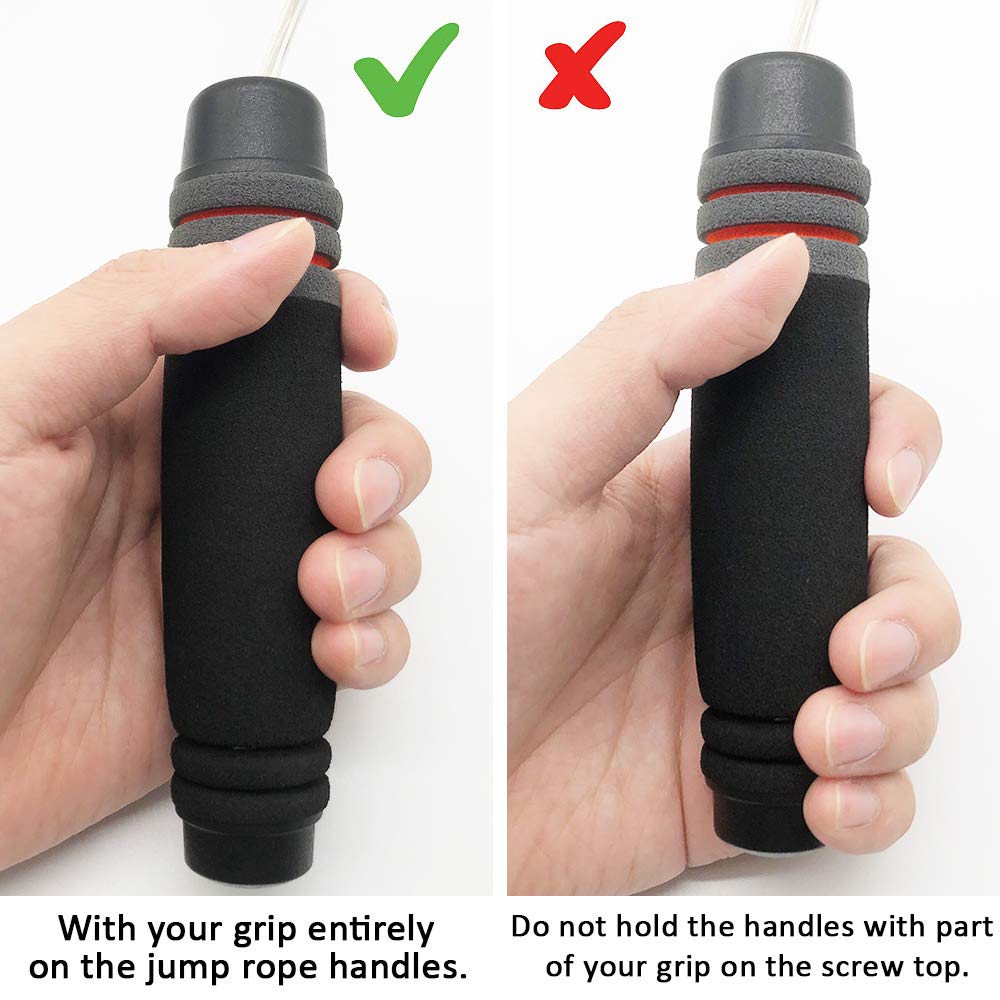 Benvo Weighted Ropeless Jump Rope Cordless Speed Rope Skipping Rope for Double Unders, Exercise, WOD, Boxing, MMA Beachbody Training Fitness- Updated Version