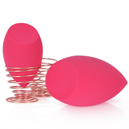 XL EXTRA LARGE Make Up Beauty Sponges Blender-Product contains: 1x Small(8cm) 1xExtra Large(11cm) and 2 Sponge Holder-for Face Body, Blush Cream, Liquid Foundation Powder Application, Ivory