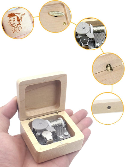 Sinzyo When You Wish Upon a Star Music Box, Vintage Musical Box Gift for Birthday, Valentine's Day, Christmas