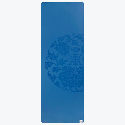 Gaiam Dry-Grip Yoga Mat - 5mm Thick Non-Slip Exercise & Fitness Mat for Standard or Hot Yoga, Pilates and Floor Workouts - Cushioned Support, Non-Slip Coat - 68 x 24 Inches