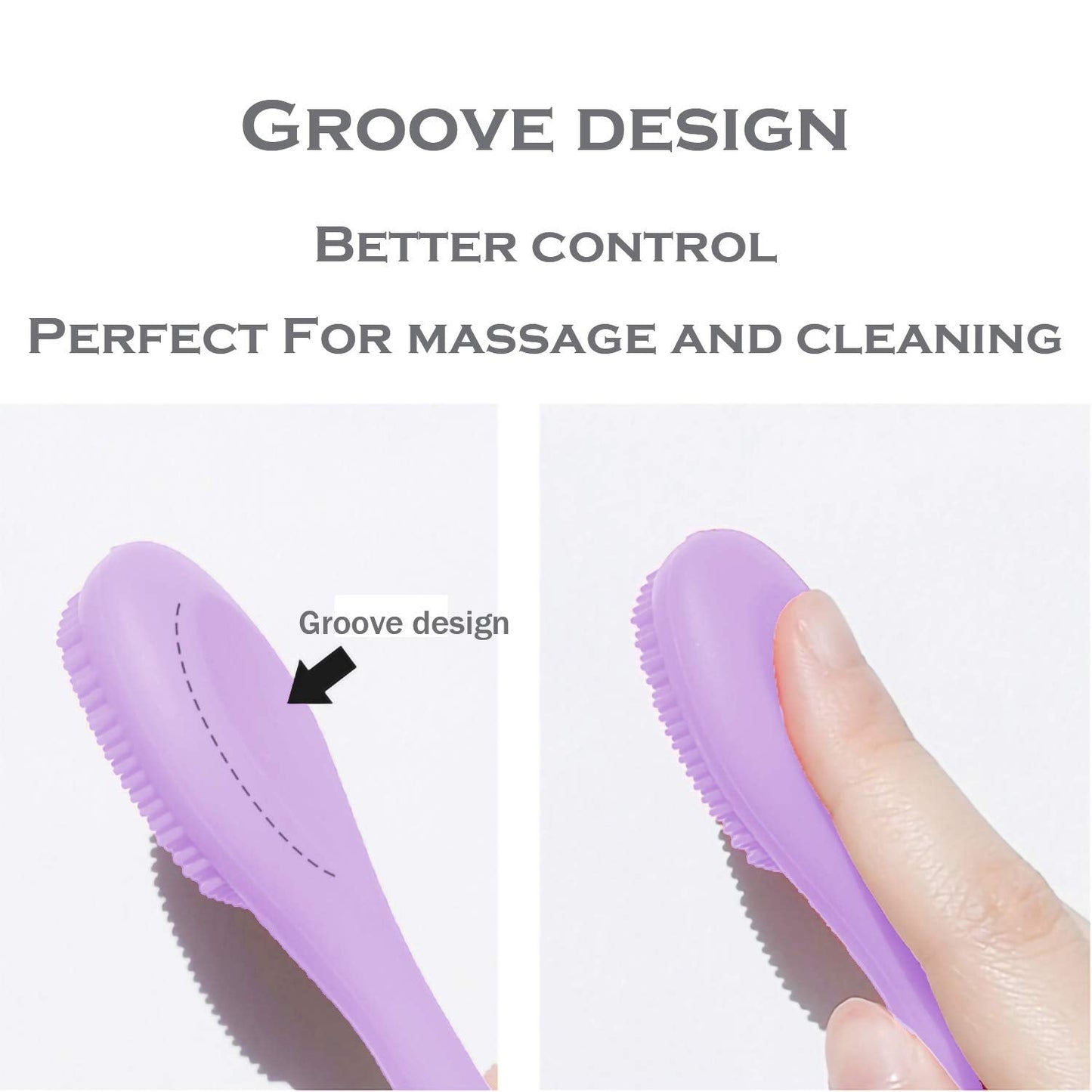 Facial Cleansing Brush, 2 in 1 Silicone Face Mask Brush & Face Scrubber, For Exfoliating, Massaging, Remove Blackheads, Makeup Skincare Removal, Applicator for Mud, Clay, Body Lotion, DIY Mask