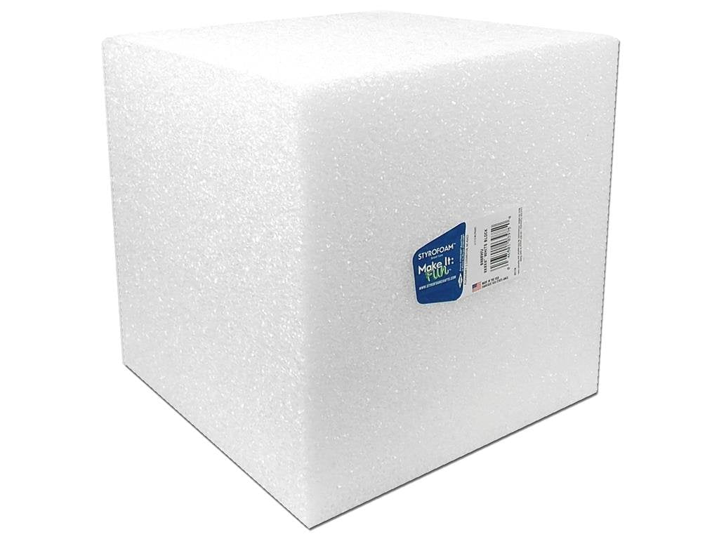 FloraCraft CraftFōM Cube 7.9 Inch x 7.9 Inch x 7.9 Inch White