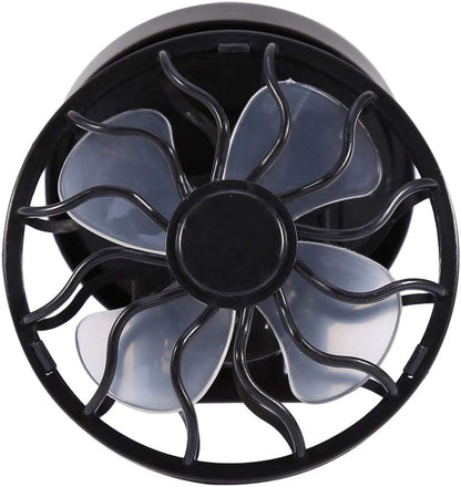 Electric Mini Clip-on Solar Fan - Air Conditioner Cooling Cell Fan for Outdoor, Home, Travel, Camping, Hiking