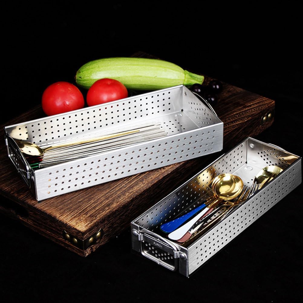 Hemoton Serving Utensils, Multi-function Cutlery Organizer for Home Accessory Storage Holder