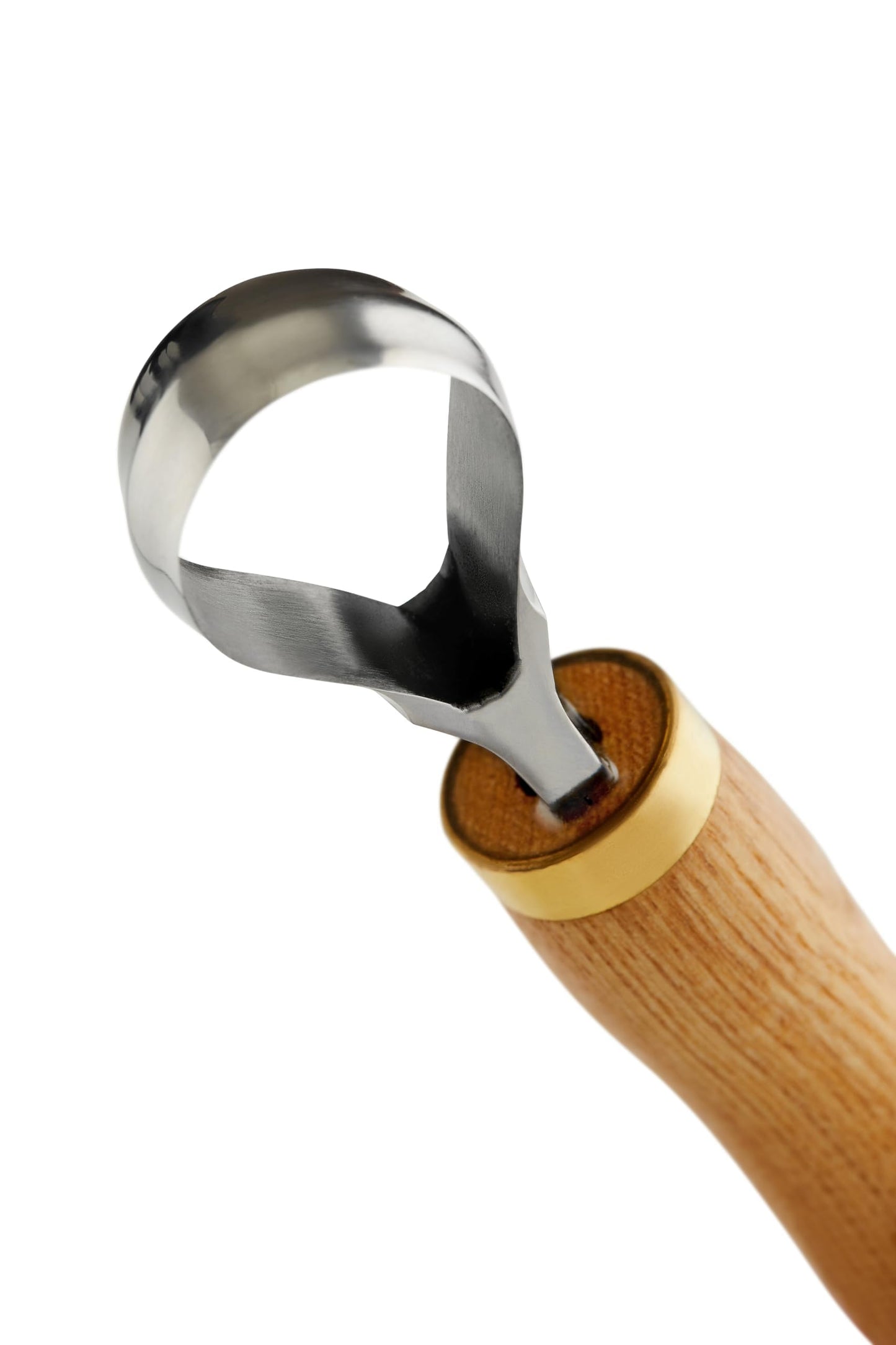 STAMESKY Carving Scorp Knife | Round Carving Tool for Spoons, Bowls, and Cups | Spoon Bowl Carving Tools | for Beginners | Oak Wood Handle with Carbon Steel Blade (1'in full scorp)