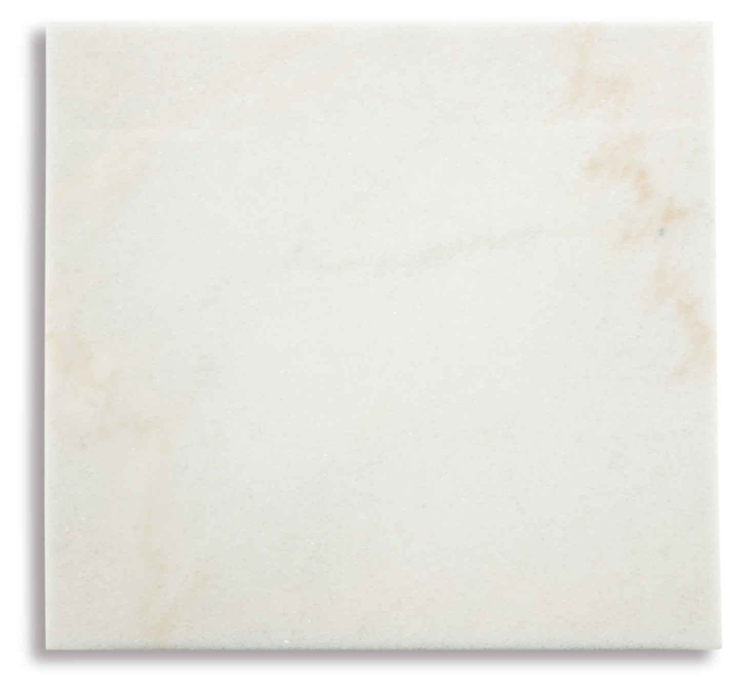 Signature Design by Ashley Fostead Contemporary Square 24" End Table with Marble Top, White Marble & Dark Brown