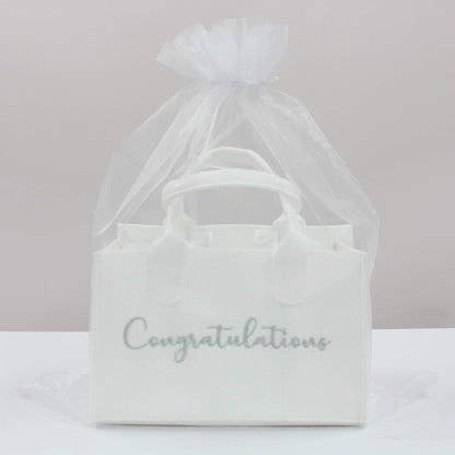 Milestone Wine Labels and Gift Bag, 6 Bottle Congratulations Wedding Wine Crate with Wedding Milestone Stickers