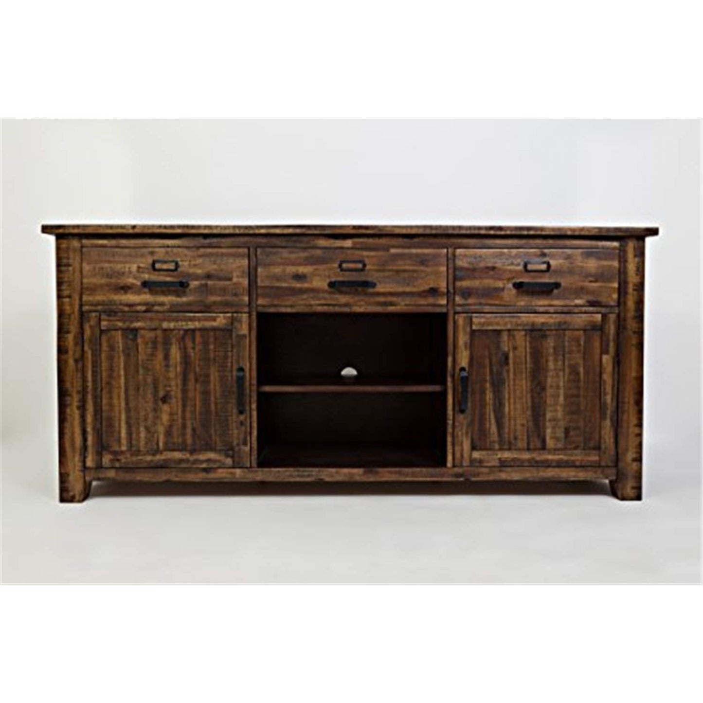 Jofran: , Cannon Valley, 70" Media Unit, 70"W X 19"D X 32"H, Cannon Valley Finish, (Set of 1)