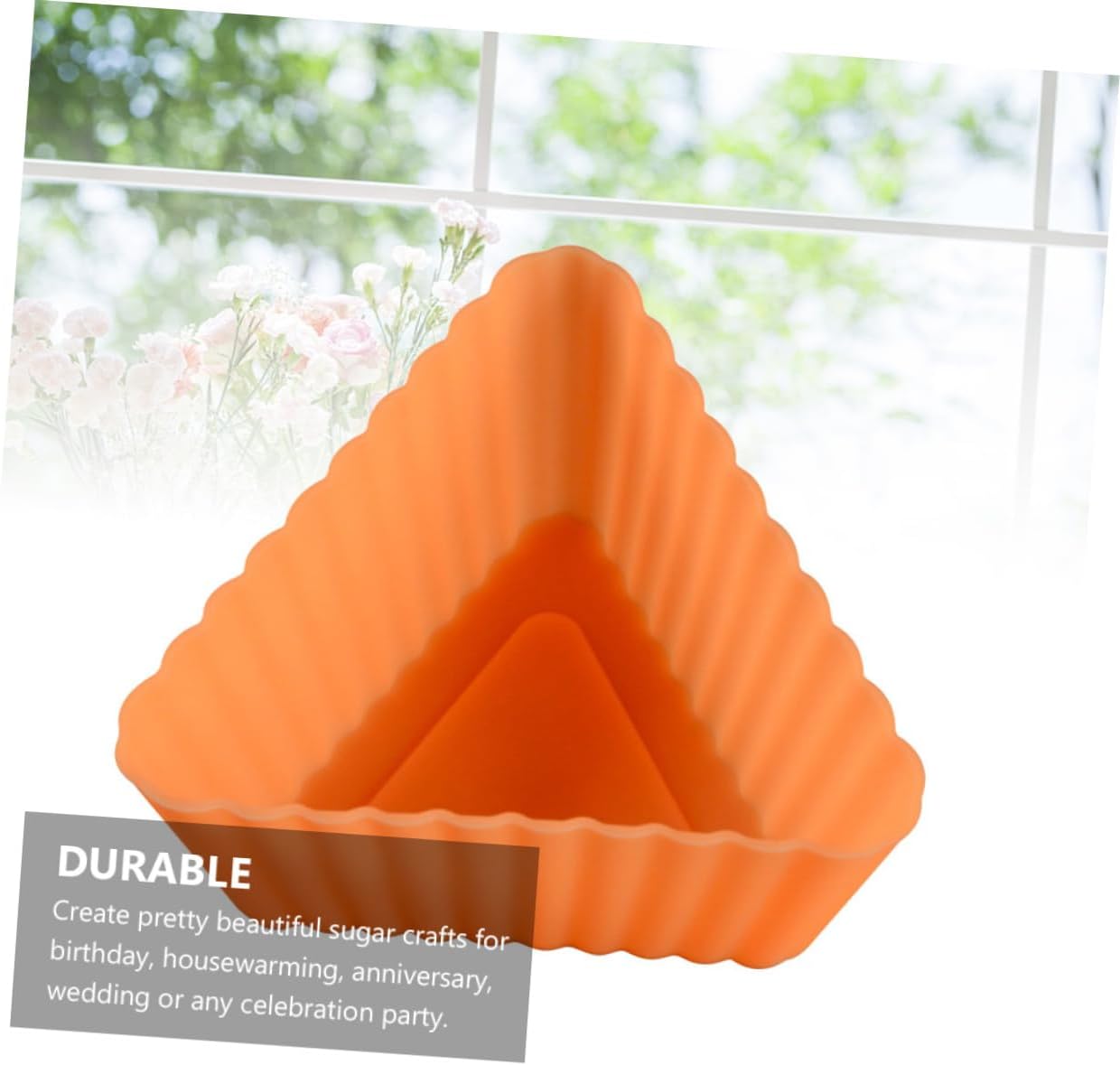 20pcs Triangle Muffin Cup Cupcake Liners, Silicone Cake Molds for Baking Mini Triangle Molds