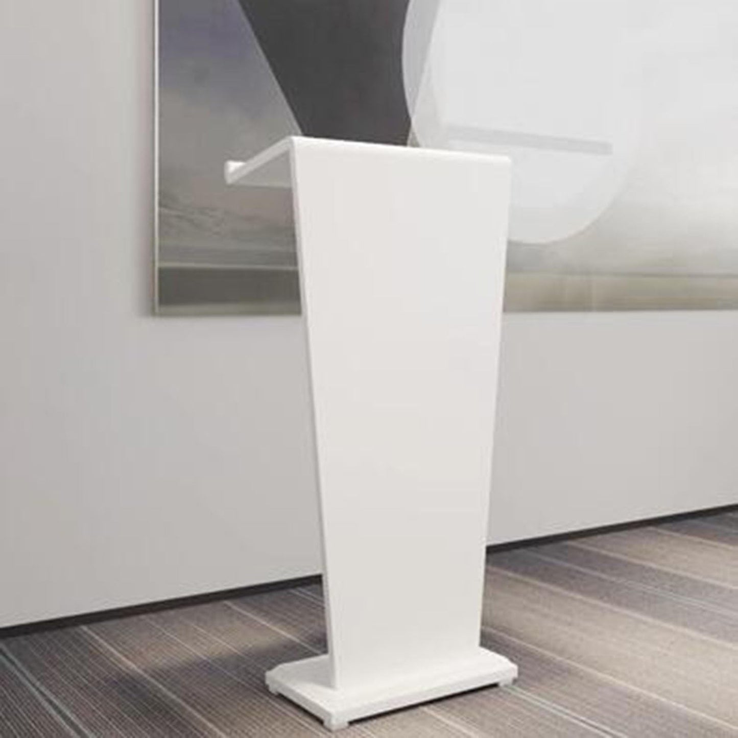 WZYPZFCL Podium, Light Brown Wooden Podium - Multi-Functional Presentation Stand & Laptop Table for Office, Church, Stage, Studio, Conference Room, Public Speaking, Meetings & Events