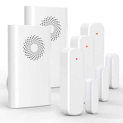 Wireless Door Sensor Chime, Door Open Alarm When Entry Business/Office/Store (500ft Range 51 Ringer Adjustable Volume) Home Alert Bell for Kid/Toddler Safety