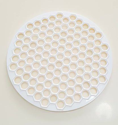 Pratic Circle Ravioli Mold - Small Holes, 121 Dough Rounds - 12.5" Dough Cutter, Manti Maker - White