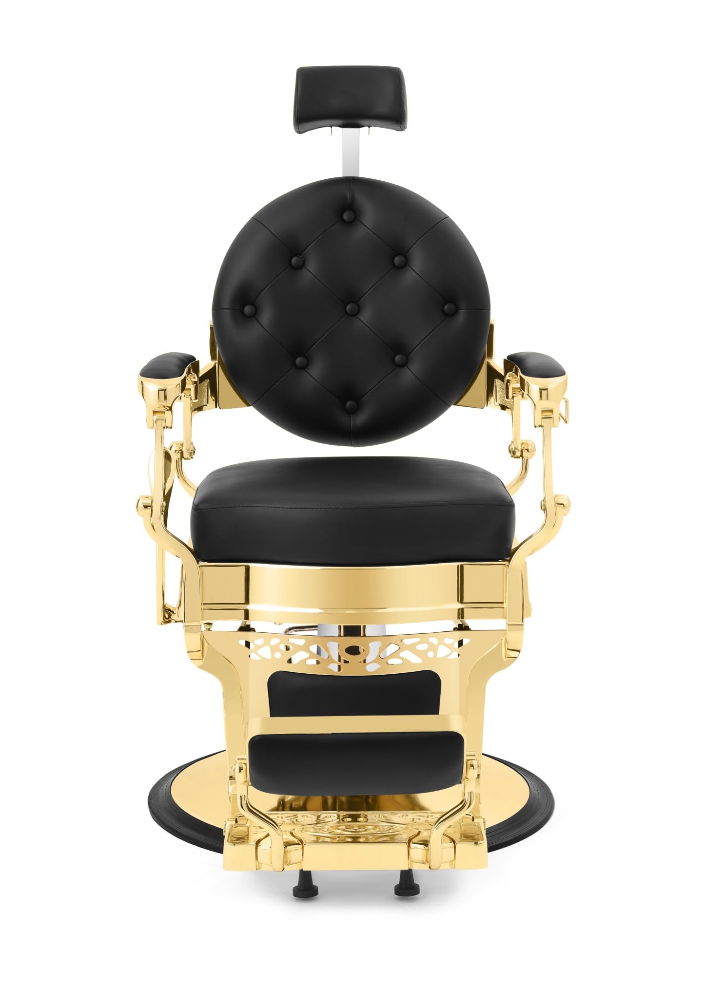 Funnylife Gold Vintage Salon Chair Barber Chair Hydraulic Pump Heavy Duty Styling Chair Beauty Tattoo Equipment