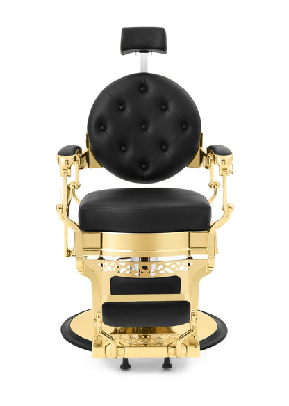 Funnylife Gold Vintage Salon Chair Barber Chair Hydraulic Pump Heavy Duty Styling Chair Beauty Tattoo Equipment