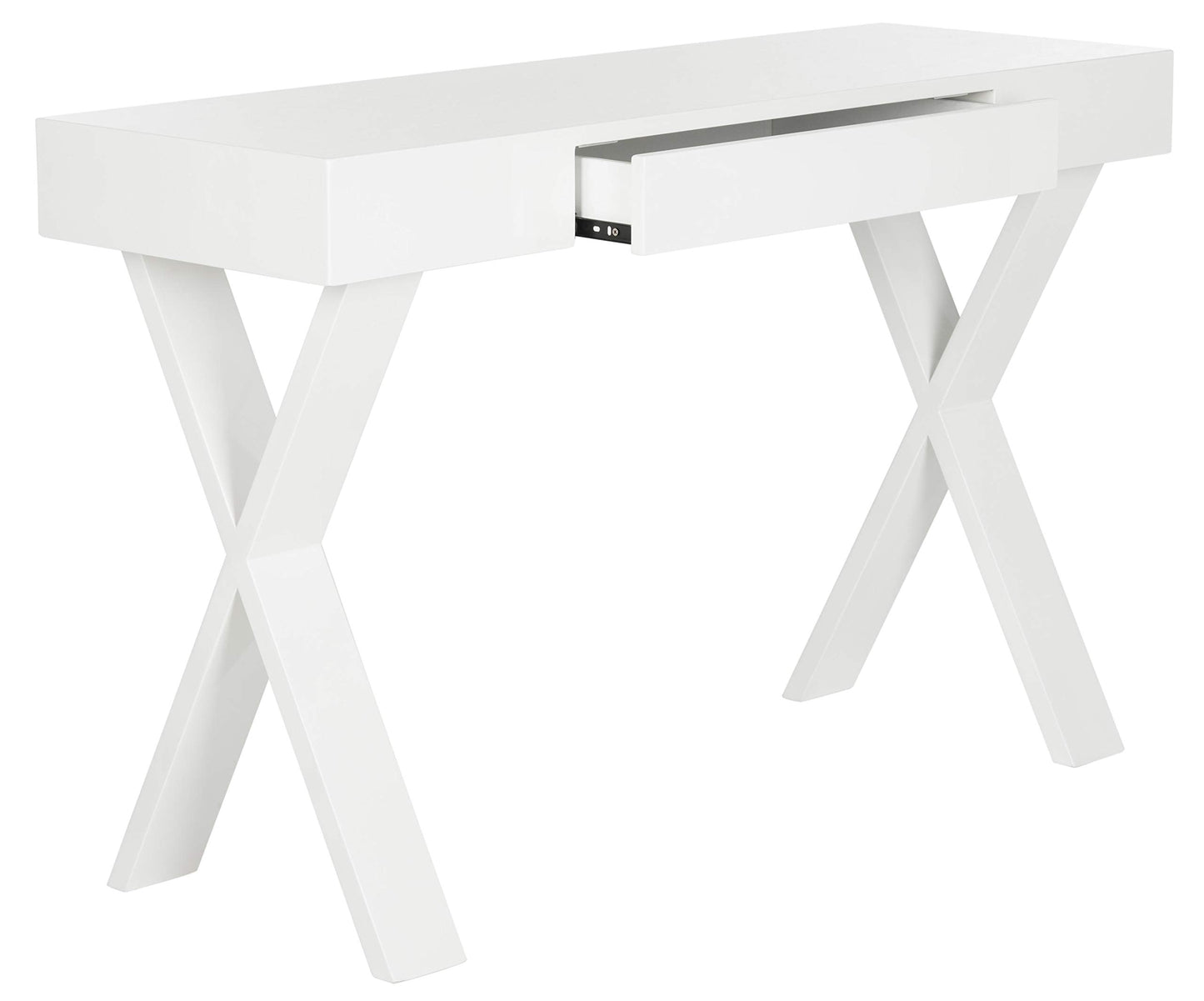 Safavieh Home Collection Alessia White Lacquer 1-Drawer Vanity Desk