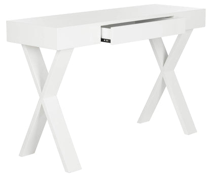 Safavieh Home Collection Alessia White Lacquer 1-Drawer Vanity Desk