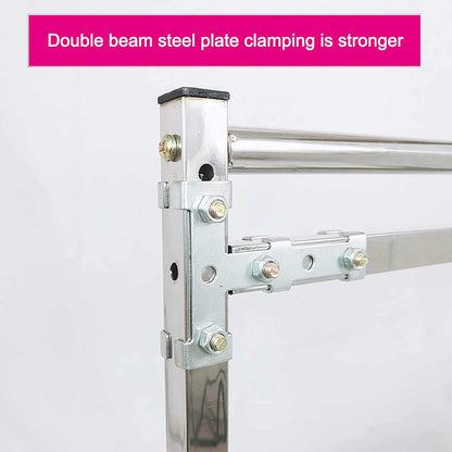 ELUKHT Embroidery Stand, Adjustable Stainless Steel Embroidery Stand for Cross Stitch and Sewing, Ideal Floor Frame and Lap Table for Art and Craft Projects.