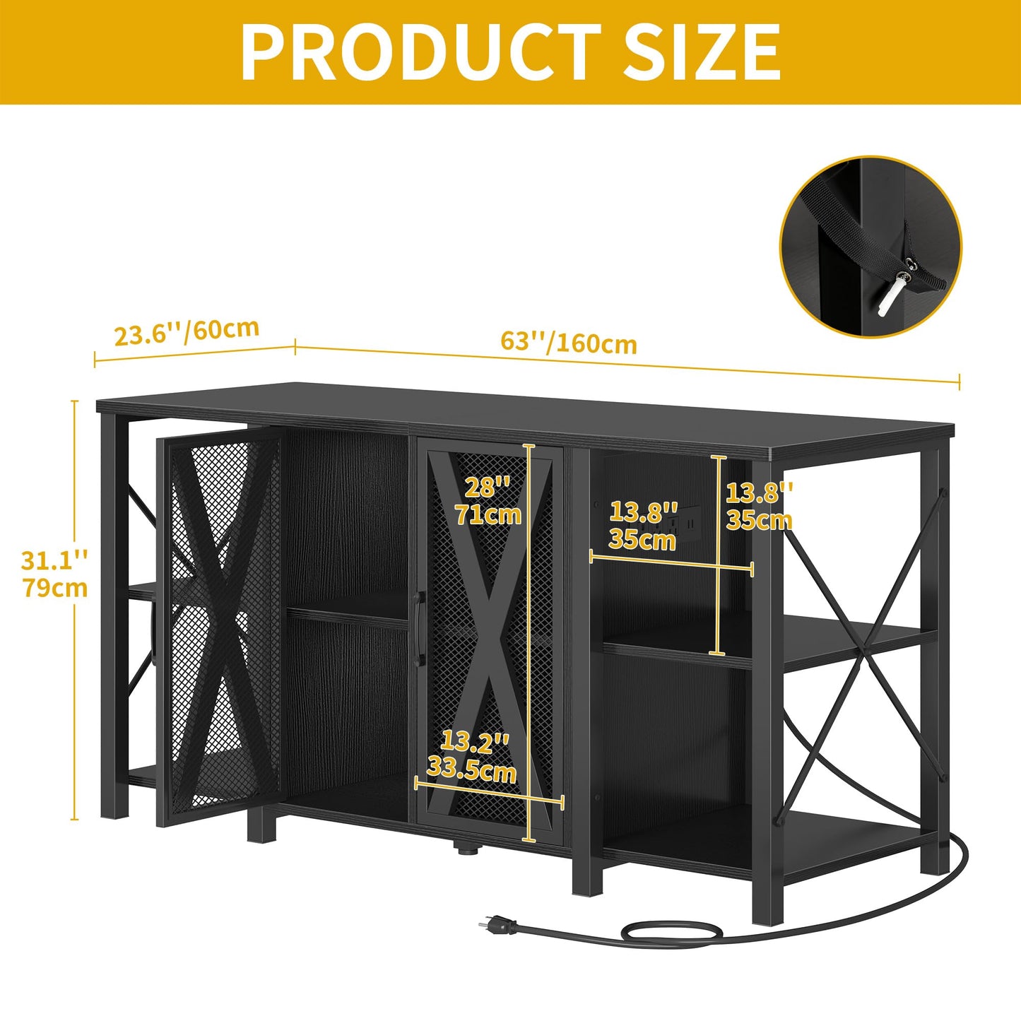 DWVO Reptile Tank Stand Aquarium Stand with Power Outlet & LED Light, 75/90/120 Gallon Terrarium Stand Cabinet - Heavy Duty Fish Tank Stand for Turtle Tank, Reptile Terrarium, 2000LBS Capacity, Black